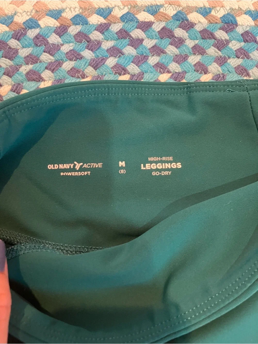 Dark green leggings girls 8